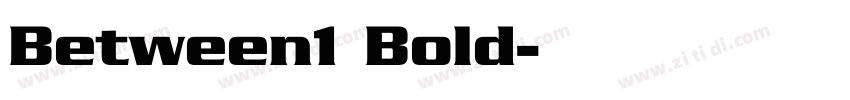 Between1 Bold字体转换